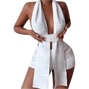 الملابس المكونة من القطاعين للسيدات مثيرة مثيرة مقطوعة من أعلى الرسن والسرات القصيرة in Kuwait