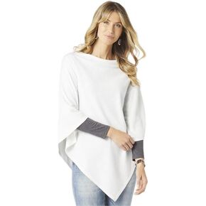 Coco + Carmen خفيفة الوزن المعطف بالفرشاة ، وينتر أبيض ، بوليستر ، و Viscose و SPANDEX ، النساء