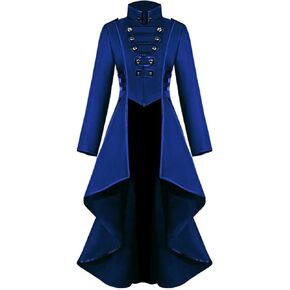 Siaeamrg Renaissance Steampunk Tailcoat أزياء الهالوين للنساء ، السترات القوطية القوطية الفيكتورية في العصور الوسطى