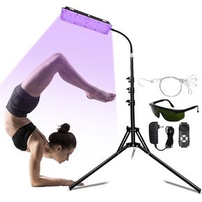 Tanning Lamp for Home Use with Adjustable Stand Purple Light for Indoor