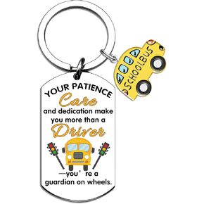 Bus Driver Appreciation Gifts- School Bus Driver Appreciation Keychain Stocking Stuffers for Men, Perfect for Christmas, Birthdays Retirement