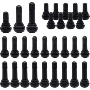 Valve Stem, TR412-418 Tire Valve Stems for Tubeless Tires, Rubber Snap-in Tire Stem for 0.453 Inch Rim Holes Standard Vehicle Tires (40pcs)