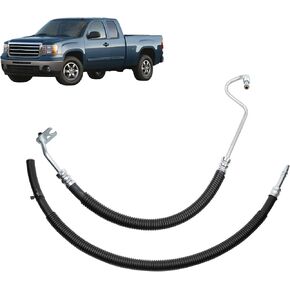 Power Steering Pressure Hose Compatible With 2007-2014 Chevy Silverado 1500 Tahoe Avalanche GMC Sierra 1500 Yukon Cadillac Escalade 4.8L 5.3L 6.0L 6.2L V8 Replace 15812564 15812565