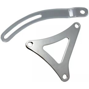 1 Set SHLPDFM Silver Chrome Top and Bottom Alternator Bracket Fits for Dodge Chrysler Big Block Moper 383 440 Engine
