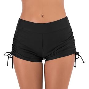Women's Swim Shorts Swimsuit Boy Shorts Tie Side Bathing Suit Bottom Bikini Board Shorts