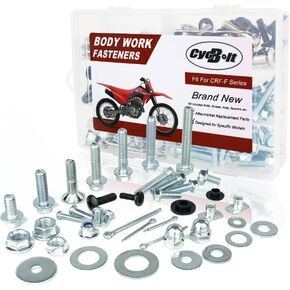 220PCS Body Work Bolt Kit Fit for CRF50F CRF110F CRF150F CRF250F CRF125F CRF100F CRF230F CRF80F CRF70F Dirt Bike Body Fender Fasteners Bolts Set