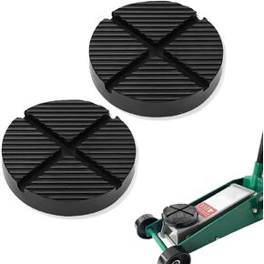 2PCS Car Pinch Weld Jack Pad,Rubber Jack Stand Pads Floor Jack Pad Provides Cushioning and Non-Slipping,Universal Cross Slotted Jack Pads for Floor Jack Car Accessories