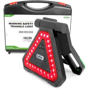 Agrieyes USB-C مصابيح مثلث الطوارئ القابلة لإعادة الشحن ، وميض محمول LED LED ضوء تحذير مع 5 أوضاع ، وضوء خطر على الطريق المحمولة لشاحنة السيارة RV على جانب الطريق ، IP65 مقاومة للماء