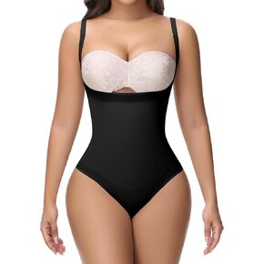 SHAPSHE Tummy Control Thong Shapewear For Women High Waisted Body Shaper Panties Slimming Girdle Compression Underwear