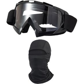 نظارات الدراجة الترابية ATV ATV على الطرق الوعرة ركوب الدراجات النارية أكواب موتوكروس مع حماية الأشعة فوق البنفسجية بالاكلافا غطاء الوجه الكامل in Kuwait