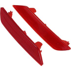 Motoforti Rear Bumper Reflector Light 33505TR0A51 for Honda Civic 2013-2015 Left Right Side Red 1 Pair Long-lasting
