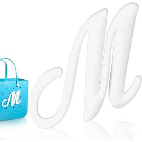 Letter Charms for Bogg Bag, Decorative Letter Compatible with Bogg Bag Original All Models, Alphabet Lettering Accessories for Simple Modern Handbag Beach Tote Bag, Bogg Bag Accessories