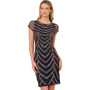 Adrianna Papell Women's Beaded Cocktail Dress