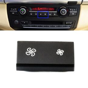 AC Wind Volume Climate Control Button Key Air Conditioning Fan Speed Button Caps Replacement for BMW X5 X6 E70 E71 E72 2007 2008 2009 2010 2011 2012 2013 2014