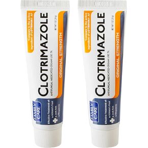 2 Pk. Family Care Clotrimazole Anti-Fungal Cream, 1% USP