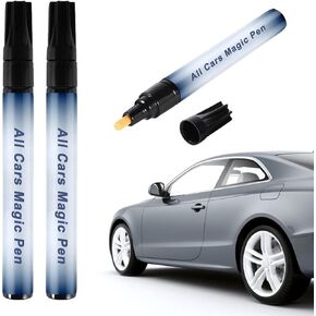 2PCS All Cars Magic Pen, Magic Car Scratch Removal Pen, Car Scratch Pen, Quick Fix for Scratches and Paint Damage, Easy to Use, Fits All Car Color