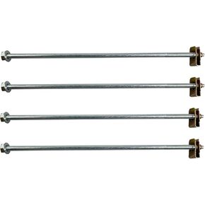 4SET BATTERY HOLD DOWN BOLT and NUT FOR 1994-2004 DODGE RAM 1500 2500 3500 TRACK FOR 1997-2004 DODGE DAKOTA for 1998-2004 DODGE DURANGO ، 00582 ، 55235142 ، 6101308 ، 552-35142