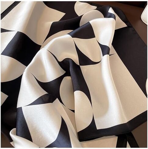 Mulberry Silk Scarfs Neck Scarf 21" Small Square Scarfs hair scarf bandana Neckerchief Headscarf for Women in Kuwait