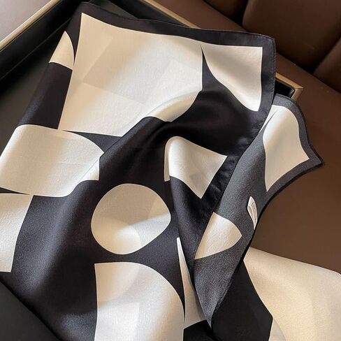 Mulberry Silk Scarfs Neck Scarf 21" Small Square Scarfs hair scarf bandana Neckerchief Headscarf for Women in Kuwait