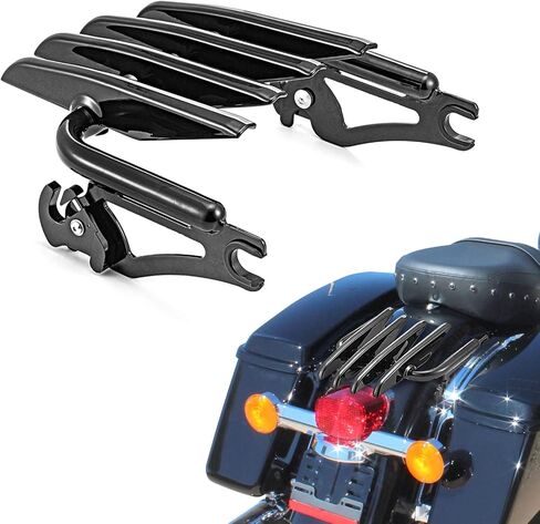 Dasen Stealth Luggage Rack Detachable Compatible with Harley Touring Road King Electra Glide Road Glide Street Glide 2009-2024 Chrome in Saudi Arabia