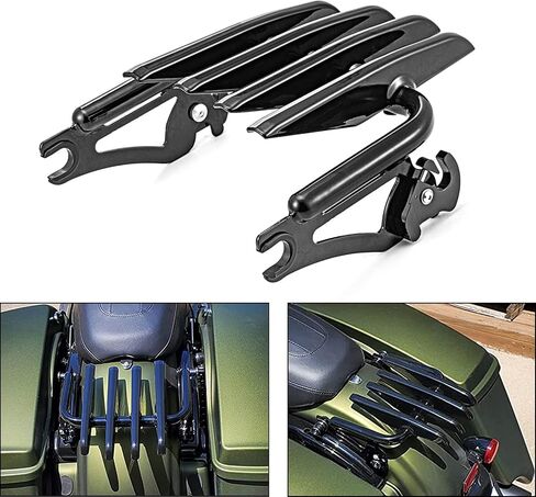Dasen Stealth Luggage Rack Detachable Compatible with Harley Touring Road King Electra Glide Road Glide Street Glide 2009-2024 Chrome in Saudi Arabia