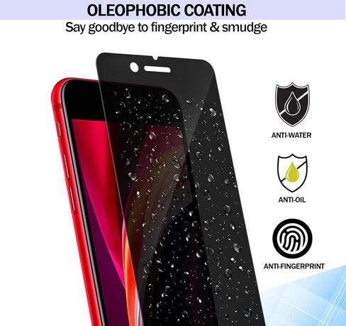 واقي شاشة RKINC [4 عبوات] لهاتف iPhone 7 Plus / 8 Plus، واقي شاشة من الزجاج المقوى، 0.33 مم [مضاد للخدش] [مضاد للكسر] [خالي من الفقاعات] [ضمان مدى الحياة] in Kuwait