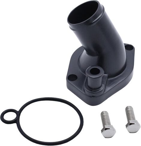 SBF Black Water Neck 45 Degree Chrome Thermostat Housing With O-ring And Bolts Fits For F-ord 260 289 302 347 351W in Kuwait