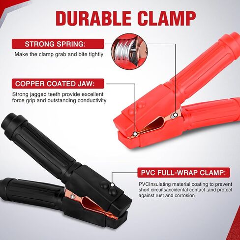 Nilight Jumper Cables for Car Battery 1 Gauge 30 FT Booster Cable Heavy Duty 900 A CCA with Carrying Bag Jump Start Emergency Kit Pickup Truck RV Vans SUV in Saudi Arabia
