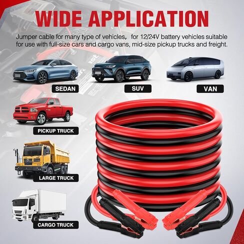 Nilight Jumper Cables for Car Battery 1 Gauge 30 FT Booster Cable Heavy Duty 900 A CCA with Carrying Bag Jump Start Emergency Kit Pickup Truck RV Vans SUV in Saudi Arabia