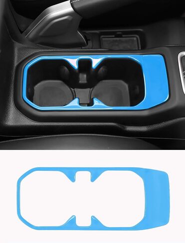 Savadicar Orange Interior Accessories - Cup Holder Trim Cover for 2018-Present Jeep Wrangler JL JLU 4XE & Gladiator JT - Solid Color Interior Decor Upgrade Option, 1-Piece in Saudi Arabia
