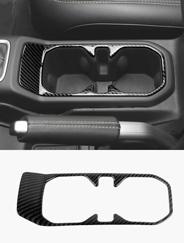 Savadicar Orange Interior Accessories - Cup Holder Trim Cover for 2018-Present Jeep Wrangler JL JLU 4XE & Gladiator JT - Solid Color Interior Decor Upgrade Option, 1-Piece in Kuwait