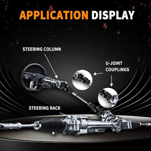 13/16 "-36 spline x 3/4" DD Black Steering Universal Coint Single U Coint Single ، الطول الإجمالي: 83 مم (3-1/4 ") in Kuwait