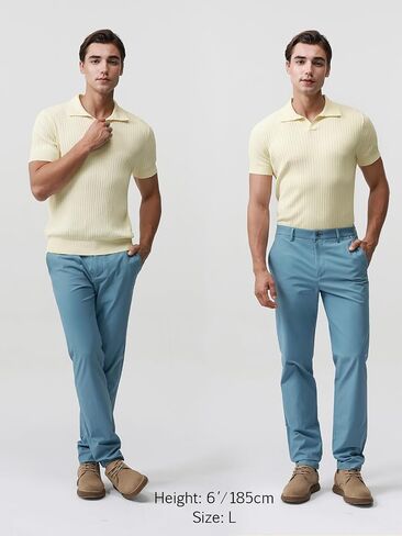 Pure BCI Cotton Short Sleeve Polo Shirts for Men Johnny Collar Sweater High Twist Ribbed Knit Buttonless Top in Saudi Arabia