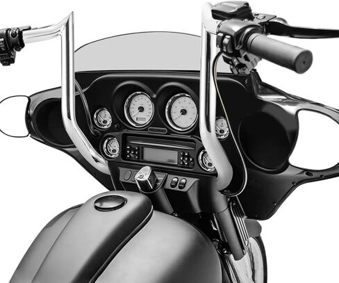 WSays 14 "Rise قبل المقود قبل المقود Bagger Meathook Bar Handlebar متوافق مع Harley Street Glide Electra Glide Ultra Limited 2008-2013 Chrome in Kuwait
