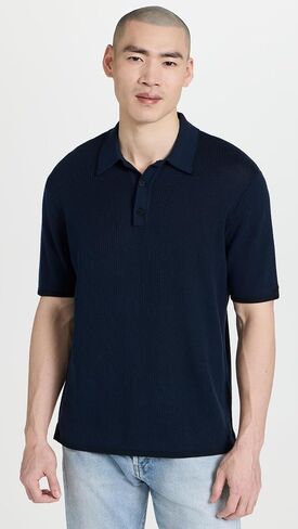 Rag & Bone Men's Harvey Knit Polo in Saudi Arabia