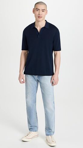Rag & Bone Men's Harvey Knit Polo in Saudi Arabia
