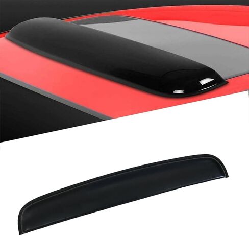 38inch 980mm Universal Sun Roof Wind Waterproof Deflector, 1pc Dark Smoke Auto Moonroof Window Visor for Deflecting Rain, Noise and Windy Weather with Waterproof Double Side Tape RN98 in Kuwait