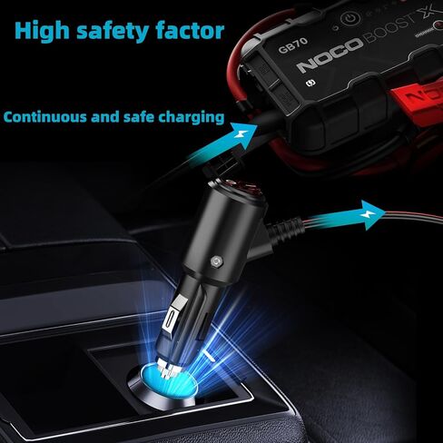 14V Car Charger Cable for NOCO Jump Starter Compatible with NOCO GB70 GB150 GB250+ GB251+ GB500 GB500+ Genius Boost Ultra Safe Lithium Jump Starter Battery Car Power Adapter Cord in Saudi Arabia