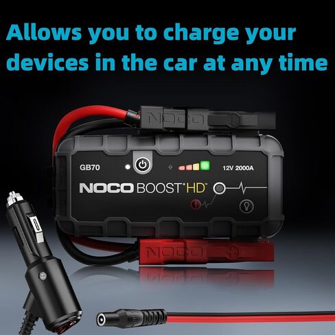 14V Car Charger Cable for NOCO Jump Starter Compatible with NOCO GB70 GB150 GB250+ GB251+ GB500 GB500+ Genius Boost Ultra Safe Lithium Jump Starter Battery Car Power Adapter Cord in Saudi Arabia