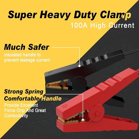 Jumper Cables Works with DeWalt 20v Batteries, 8 Gauge 6.5 Ft Car Battery Jump Starter, Heavy Duty Automotive Booster Cables for Jump Starting Dead or Weak Batteries with Carrying Bag (No Battery) in Saudi Arabia