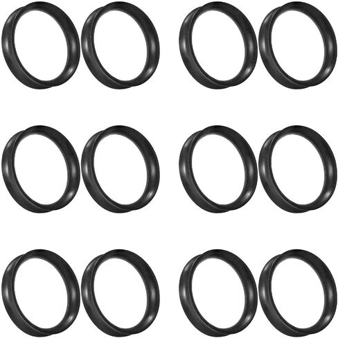 10G-50mm Black Silicone Gauges for Ears Soft Double Flare Tunnels Plugs Earrings Rubber Gauges Tunnel Earring Flexible Tunnel Plug Gauge Retainer Stretching Kit Piercing Jewelry Women Men in Saudi Arabia