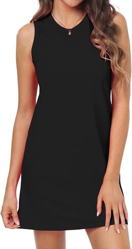 Hiverlay Women Tank Dress UPF 50+ Sleeveless Lightweight Casual Summer Dress in Saudi Arabia