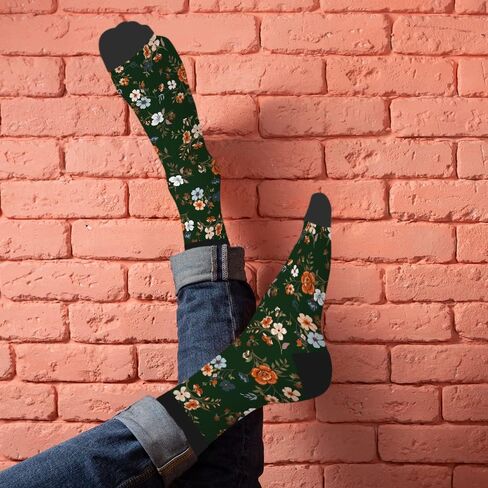 AOYEGO Farm Animals Funny Socks Cute Animals Horse Cow Novelty Casual Crew Socks Contrast Color Design for Women Men Gift in Saudi Arabia