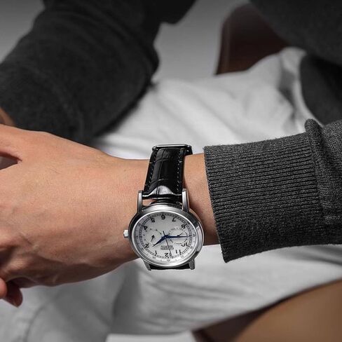 Quick Release Genuine Leather Deployment Watch Band Italian Alligator Grain Embossed Calfskin Leather 14mm to 24mm Luxury Business Casual Universal Replacement Strap Men Women in Kuwait