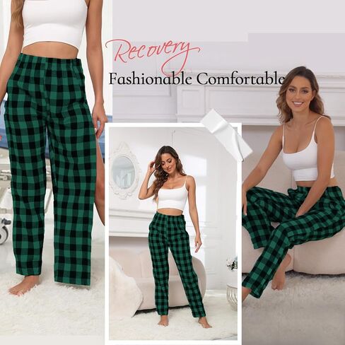 Unisex Tearaway Pajamas Post Surgery Recovery Tear Away Pants 2 Side Snap Open Bottom Loose Fit Pants with Pockets in Kuwait