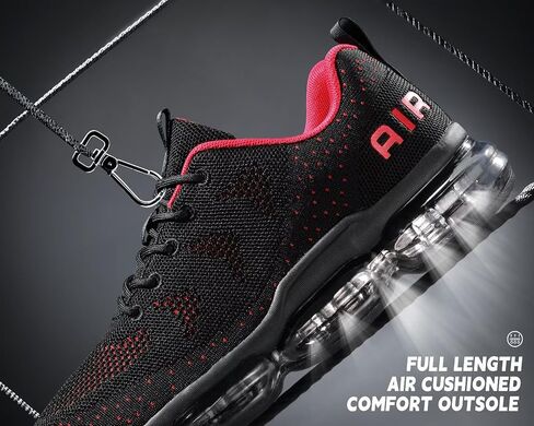 Men's Air Cushion Running Shoes Walking Jogging Fitness Gym Fashion Sneakers Lace Up Casual Comfortable Work Tennis Sport Athletic Trainers in Saudi Arabia