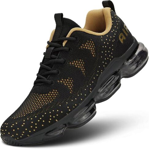 Men's Air Cushion Running Shoes Walking Jogging Fitness Gym Fashion Sneakers Lace Up Casual Comfortable Work Tennis Sport Athletic Trainers in Saudi Arabia