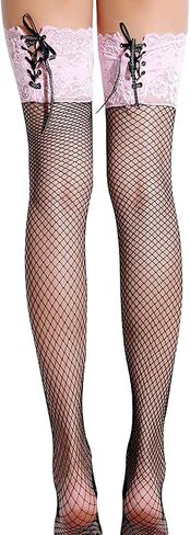 Thigh High Stockings Lace Top Stay Up Sheer Pantyhose for Women Hold Up Nylon Scoks in Saudi Arabia