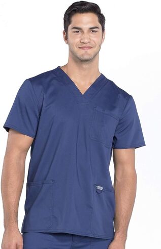 Cherokee V- Neck Men's Scrubs Top with Pockets WW670 in Saudi Arabia