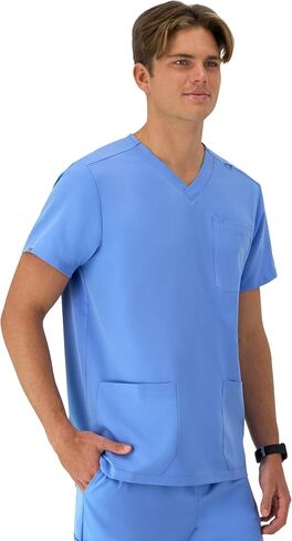 Hanes Healthcare Top, Moisture-Wicking Stretch Scrub Shirts for Men, Odor Control in Saudi Arabia